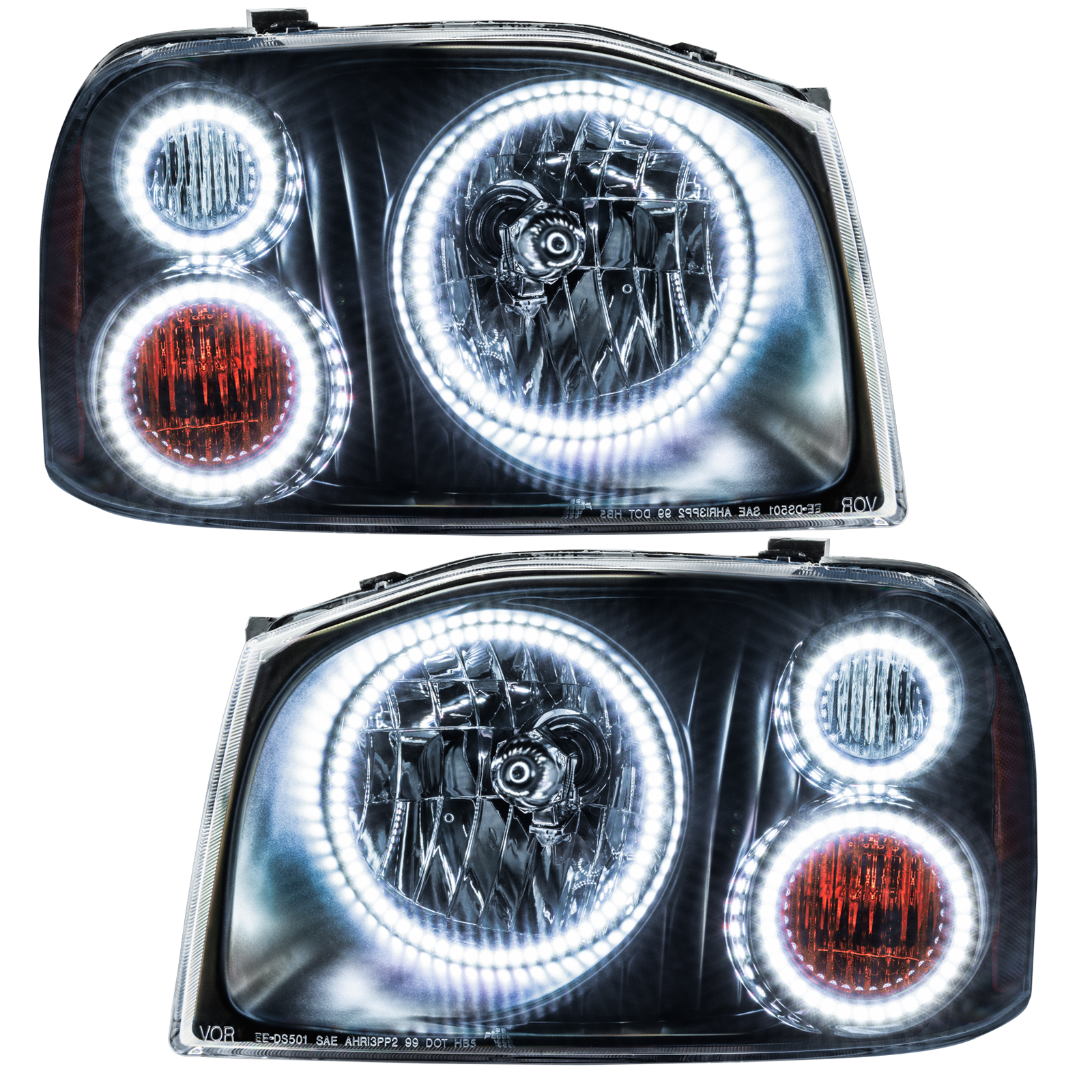 8905-001 - 2001-2004 Nissan Frontier SMD HL - Triple Halo